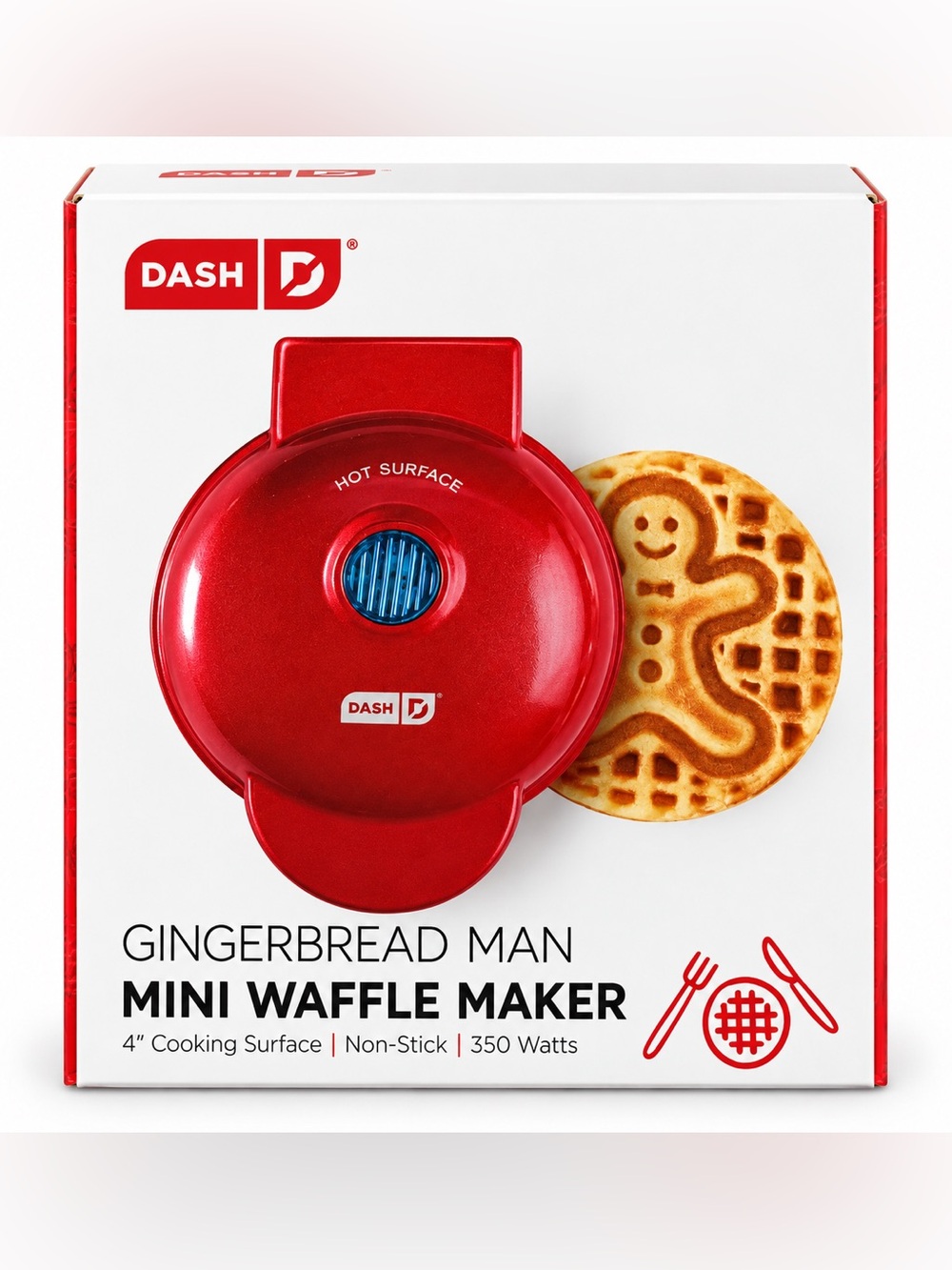Dash Gingerbread Mini Waffle Maker